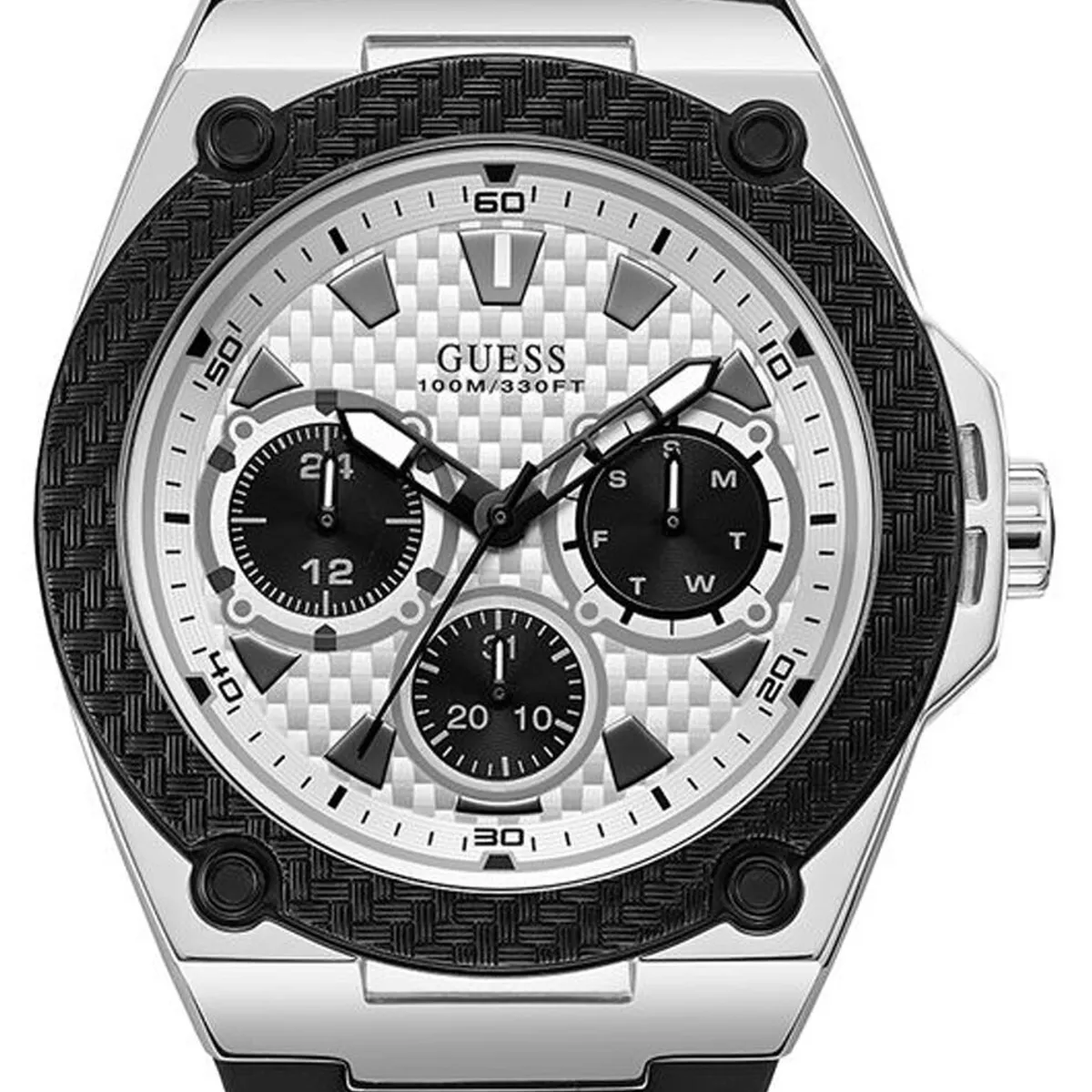 GUESS - Reloj Guess Legacy W1049G3 Negro De Silicona Para Hombre