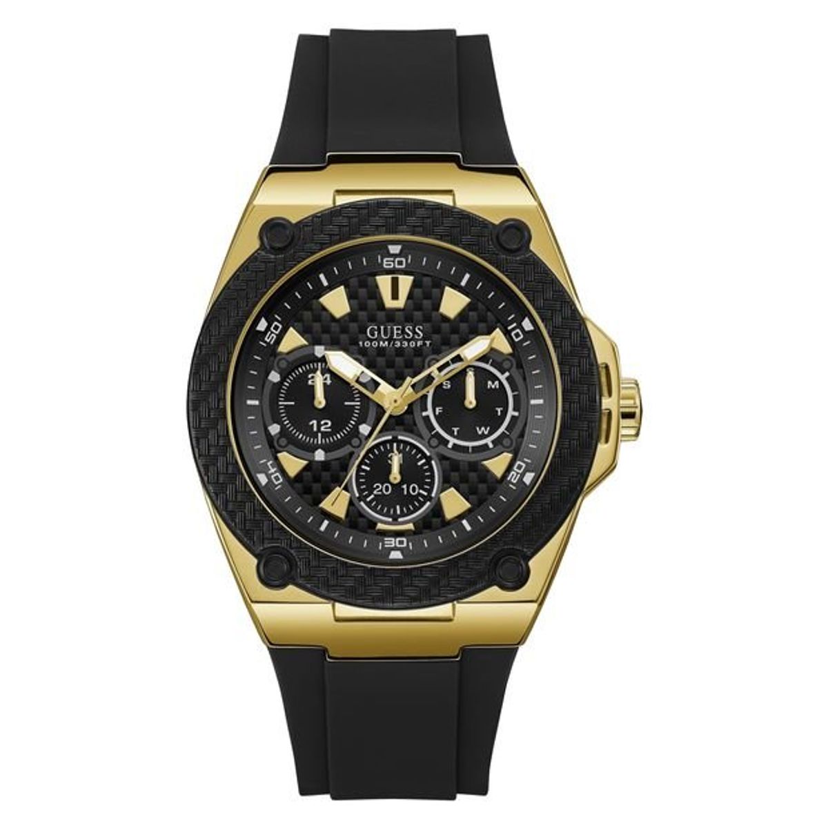 GUESS - Reloj Guess Legacy W1049G5 Negro De Silicona Para Hombre