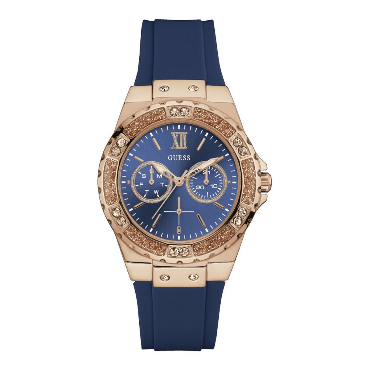 GUESS - Reloj Guess Limelight W1053L1 Azul De Silicona Para Mujer