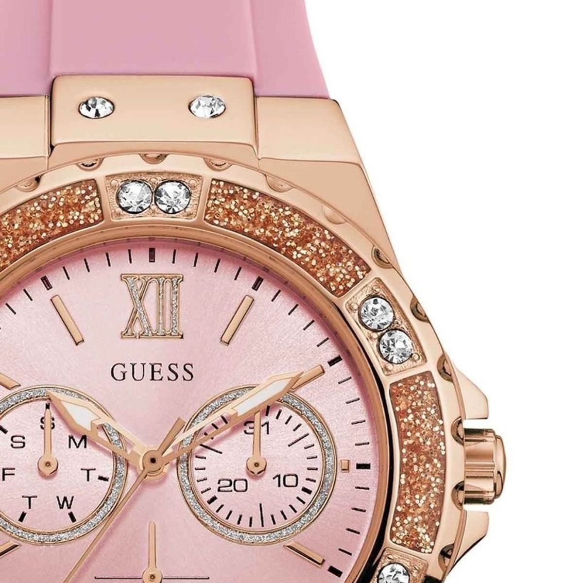 GUESS - Reloj Guess Limelight W1053L3 Rosa De Silicona Para Mujer