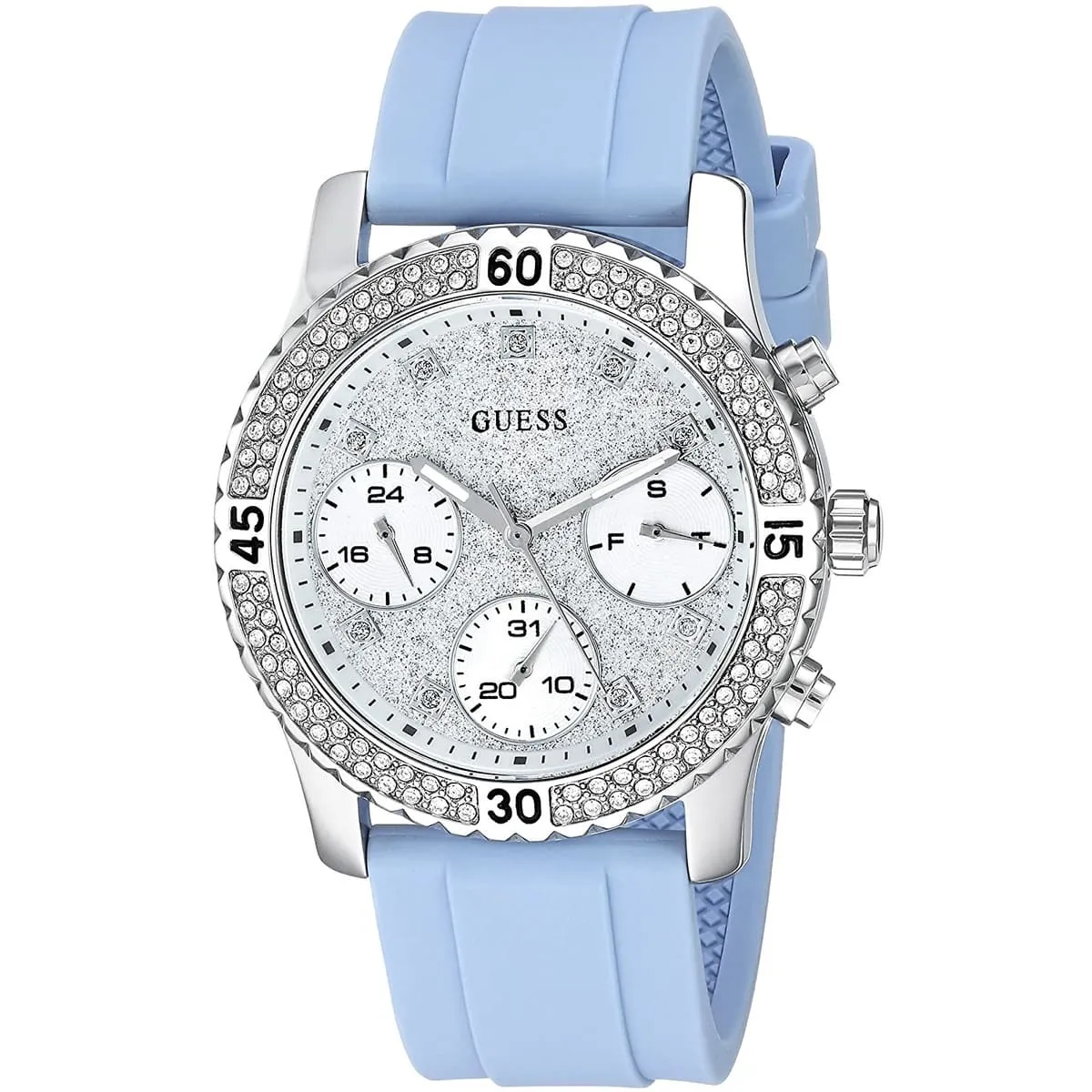 GUESS - Reloj Guess Confetti W1098L3 Azul De Silicona Para Mujer
