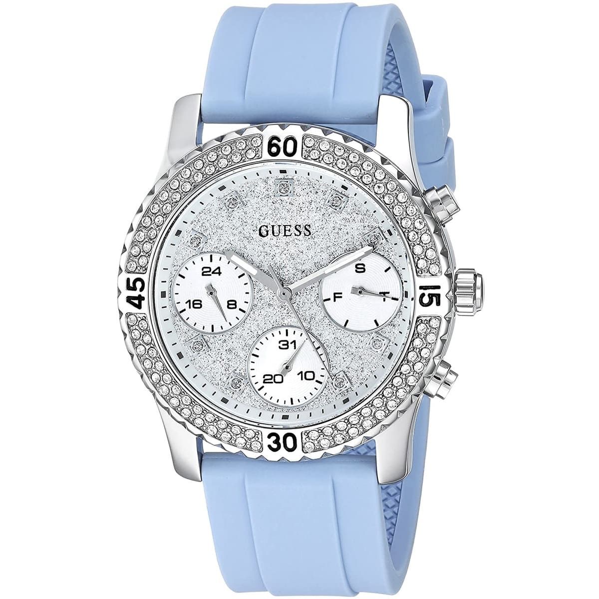 GUESS - Reloj Guess Confetti W1098L3 Azul De Silicona Para Mujer