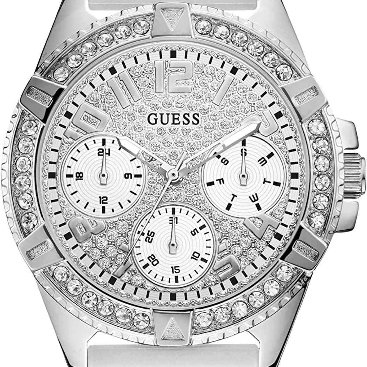 GUESS - Reloj Guess Lady Frontier W1160L4 Blanco De Caucho Para Mujer
