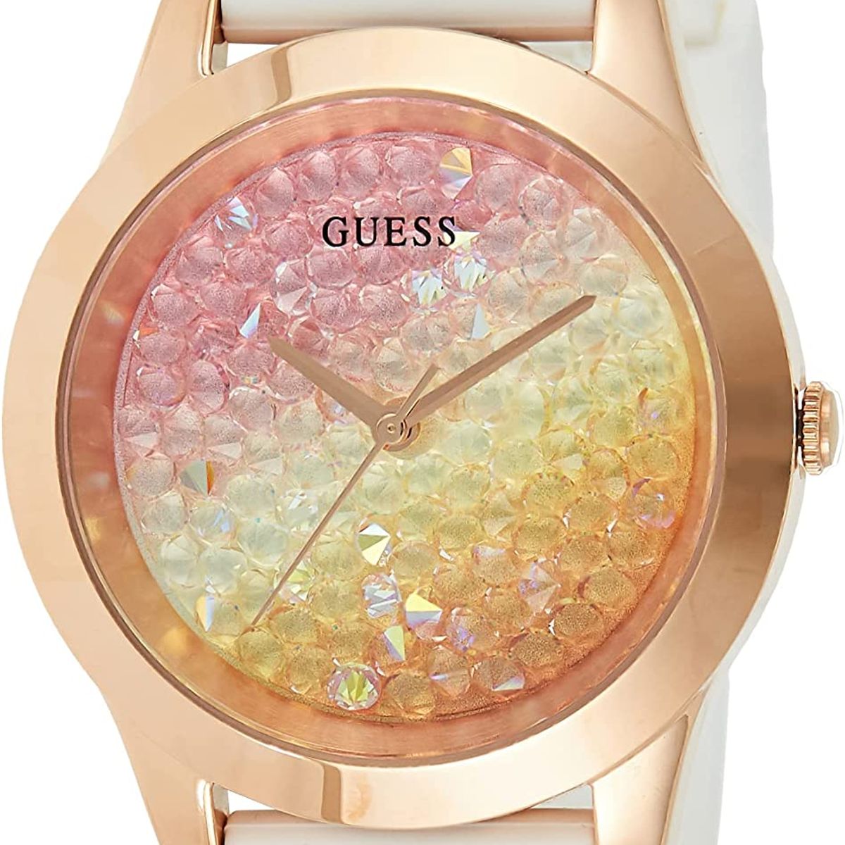 GUESS - Reloj Guess Crush W1223L3 Blanco De Silicona Para Mujer
