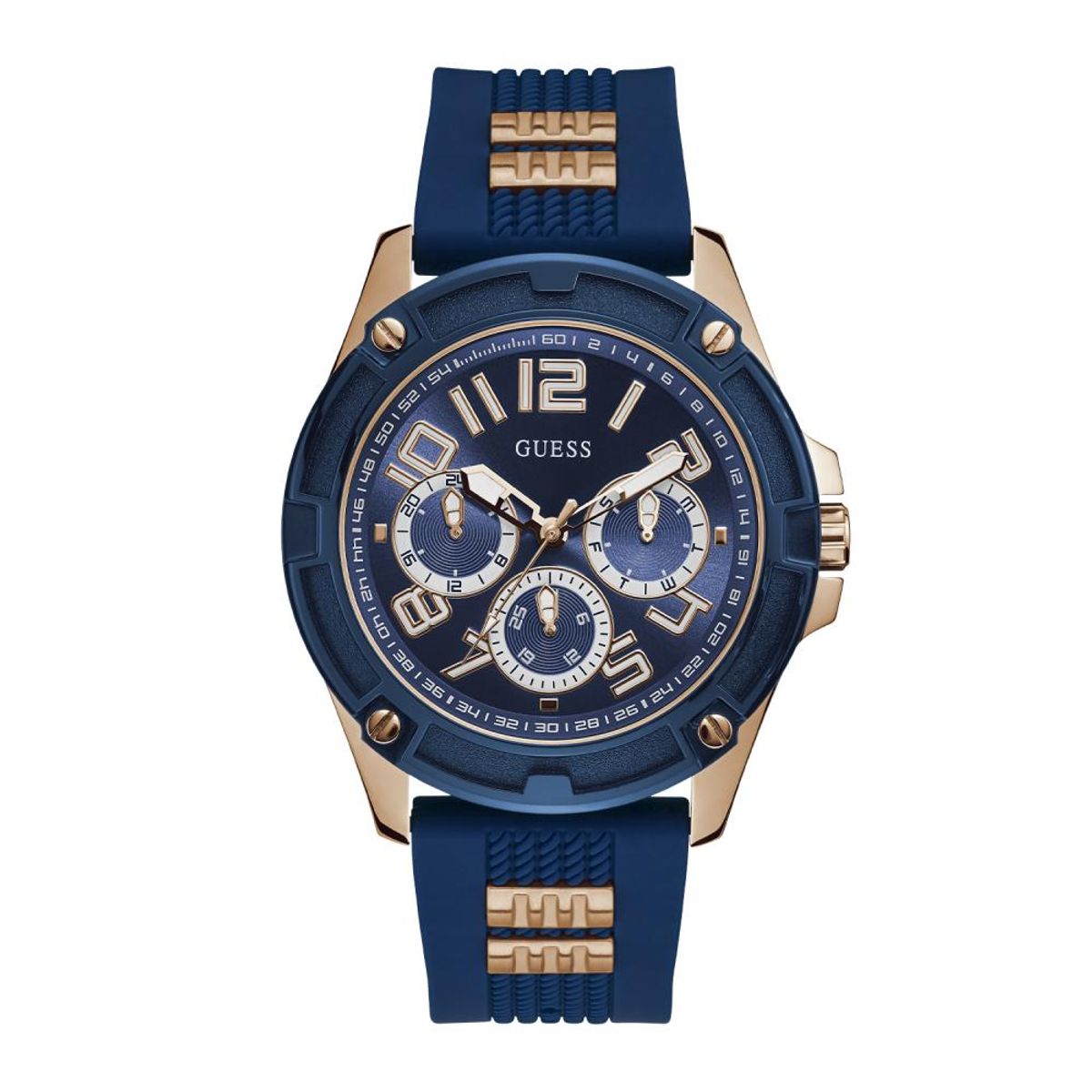 GUESS - Reloj Guess Delta GW0051G3 Azul De Silicona Para Hombre