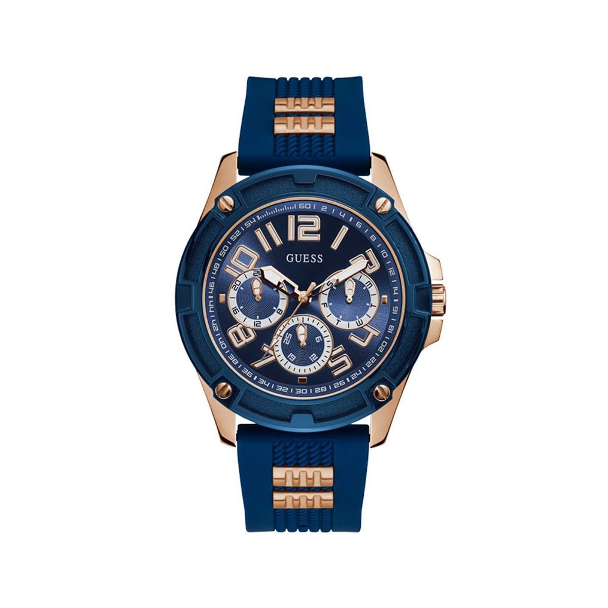 GUESS - Reloj Guess Delta GW0051G3 Azul De Silicona Para Hombre