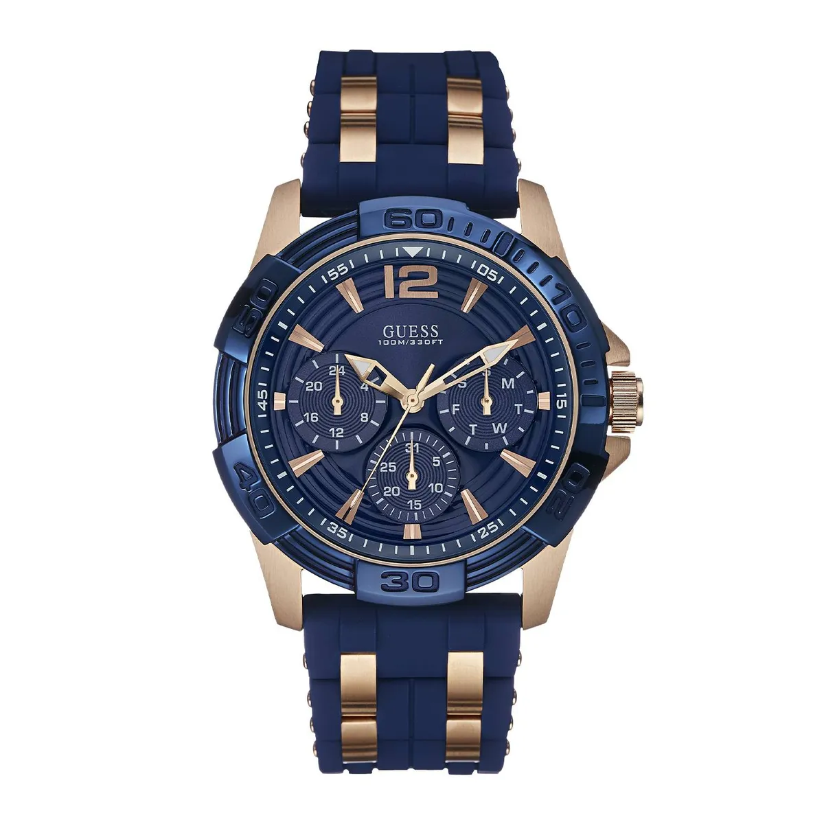 GUESS - Reloj Guess Oasis W0366G4 Azul De Silicona Para Hombre