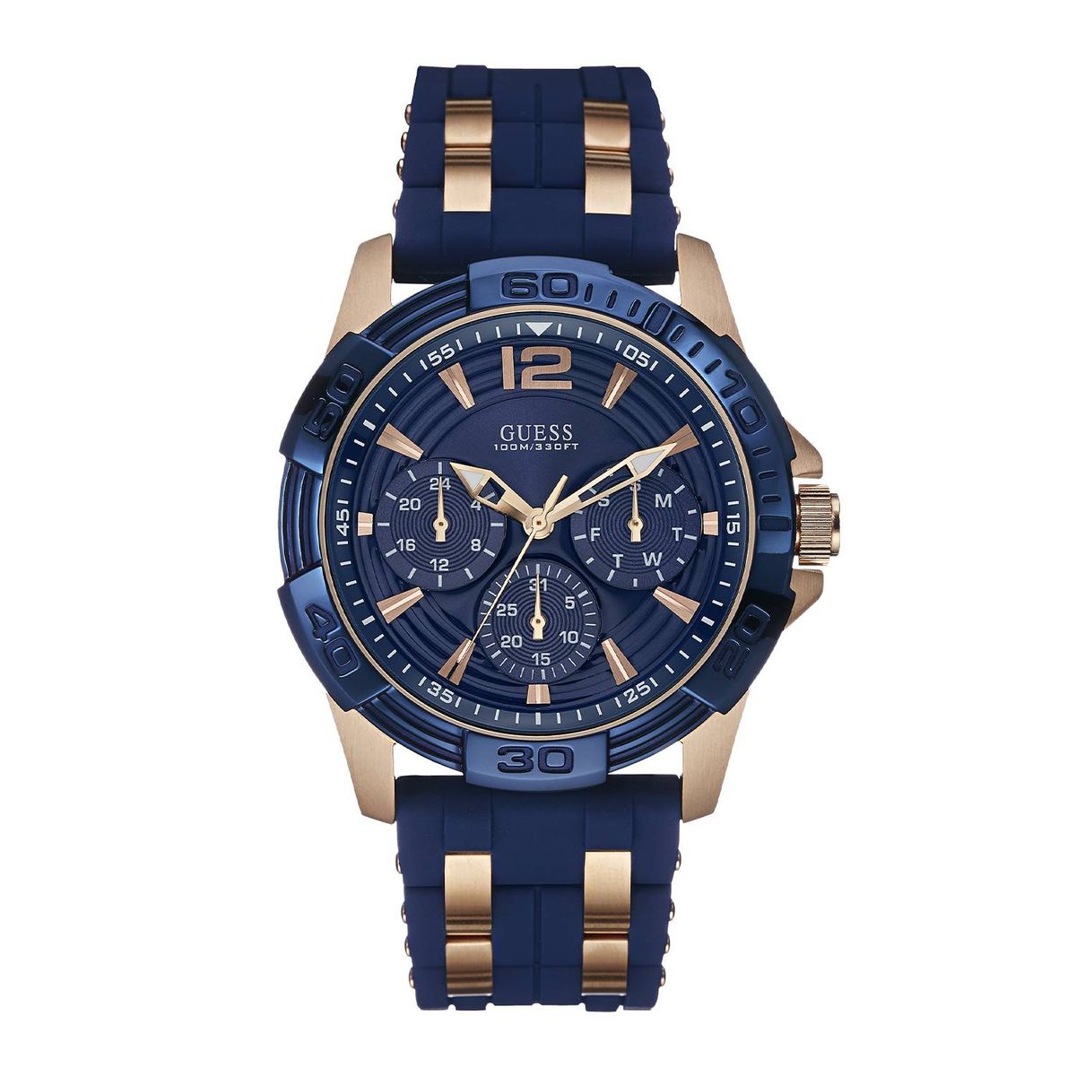 GUESS - Reloj Guess Oasis W0366G4 Azul De Silicona Para Hombre