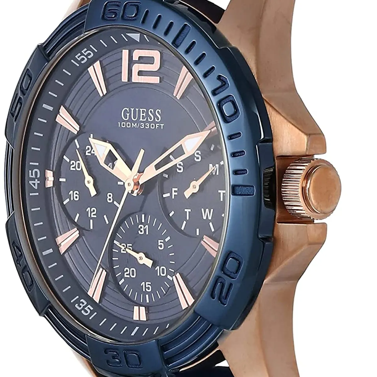 GUESS - Reloj Guess Oasis W0366G4 Azul De Silicona Para Hombre