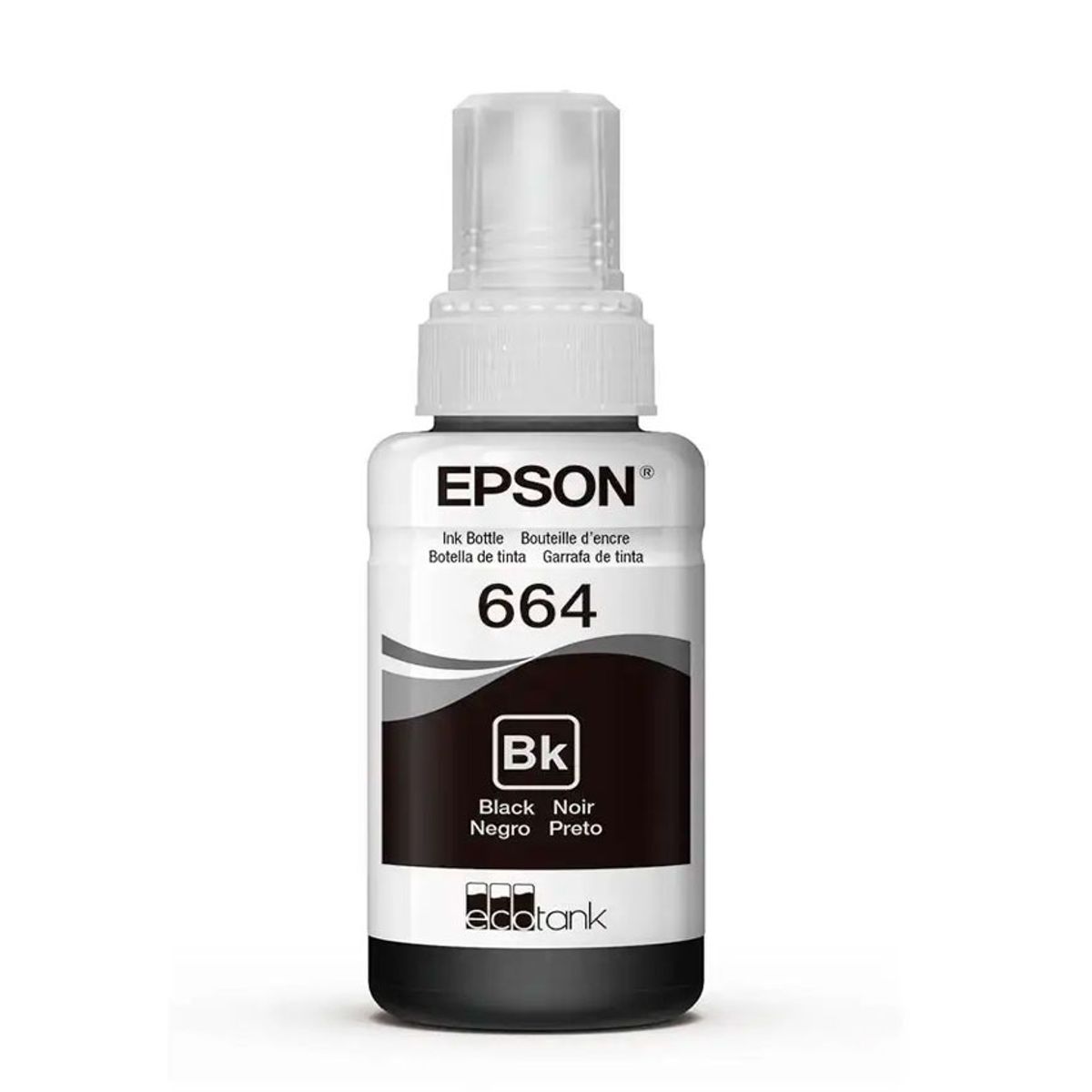 EPSON - Botella de Tinta Epson Negra T664  Alto Rendimiento Original