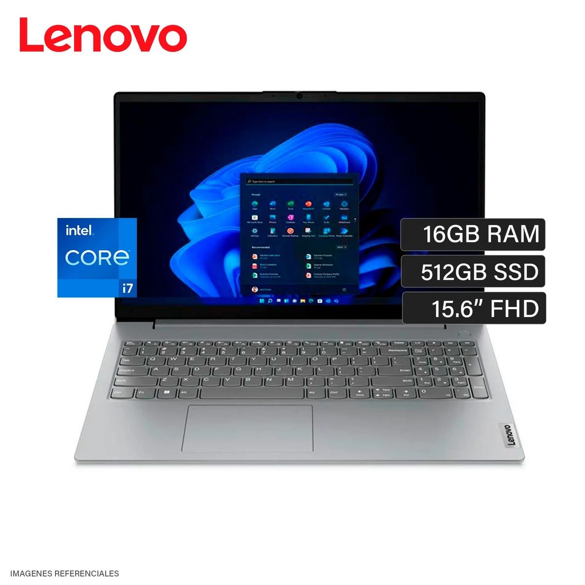 LENOVO - Laptop Lenovo V15 G4 IRU  Intel Core i7  16GB RAM  512GB SSD  156” FHD