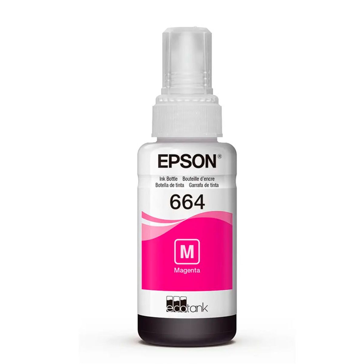 EPSON - Botella de Tinta Epson Magenta T664  Original de Alto Rendimiento