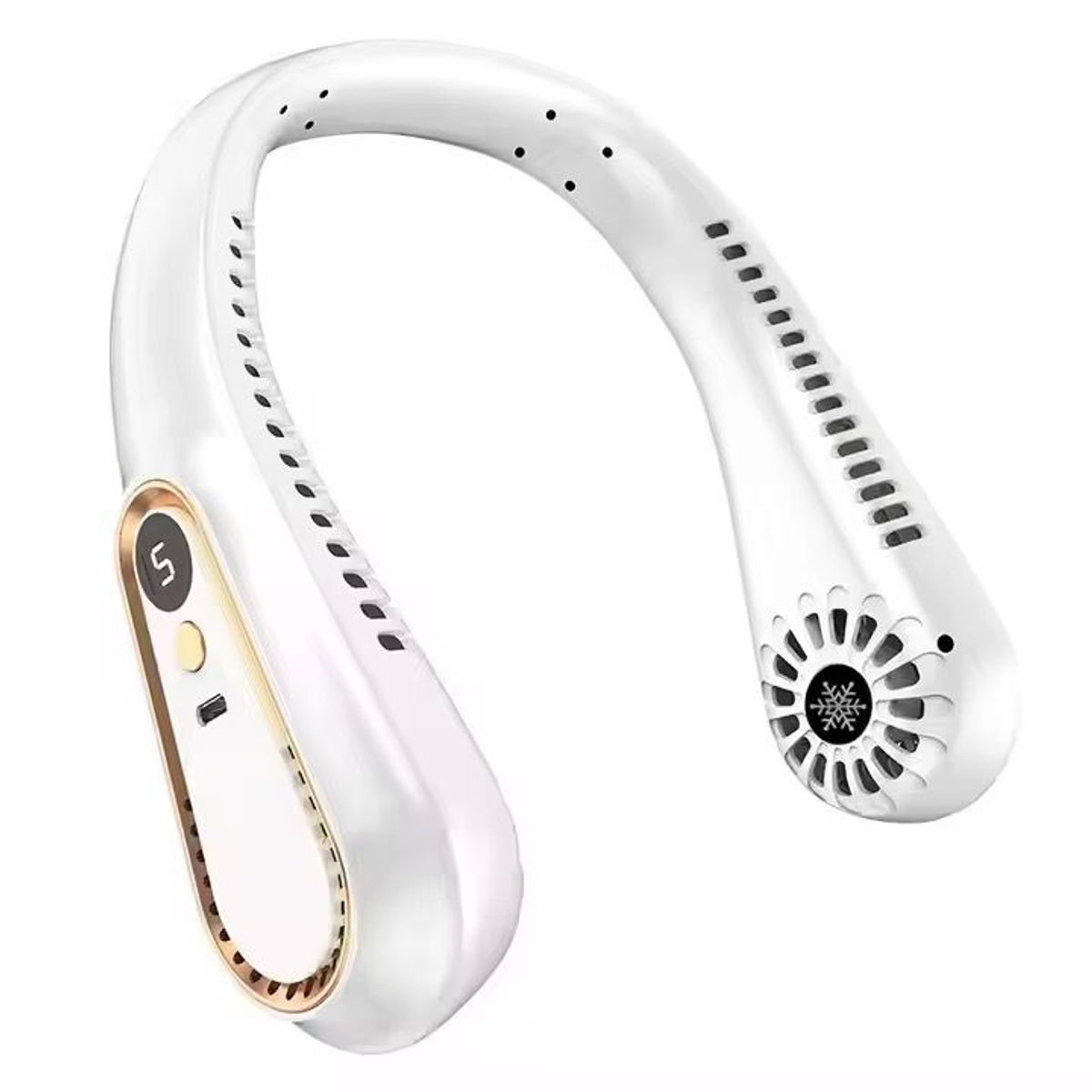 GENERICO - Ventilador de Cuello inalámbrico Portátil Blanco