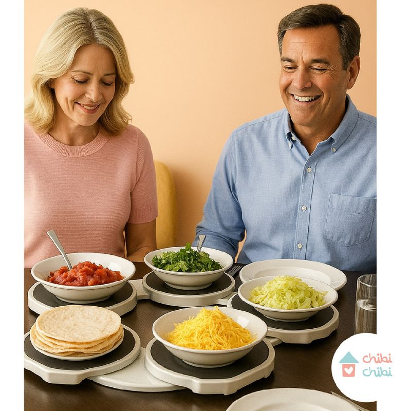CHIBI CHIBI - Bandeja Giratoria para servir alimentos