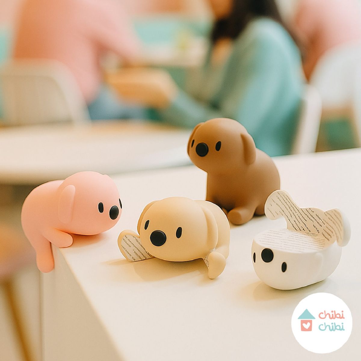 CHIBI CHIBI - Protector de esquinas perrito - Blanco