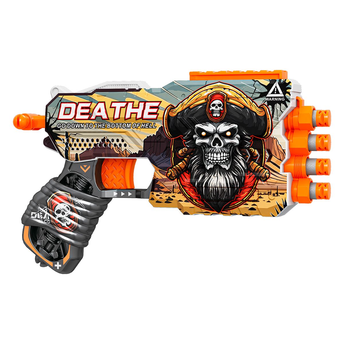 BAIHUI TOYS - PISTOLA DE JUGUETE DE 12 DARDOS-DEATHE Y 24 DARDOS DE REGALO