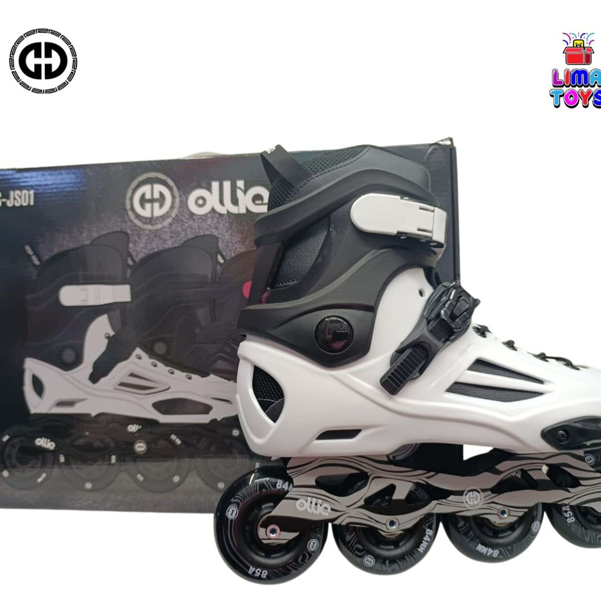 OLLIE - PATINES EN LINEA SEMIPROFESIONAL OLLIE TALLA FIJA 40-41 BLANCO
