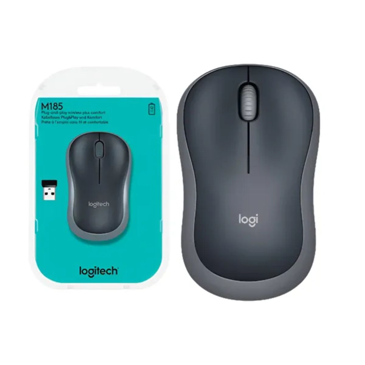 LOGITECH - Mouse Logitech M185 Nano Wireless Negro