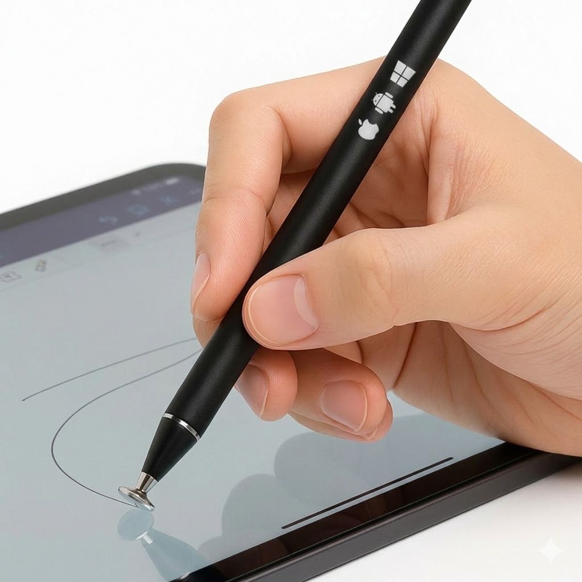 HOCO - Lápiz Stylus 3 en 1 Hoco GM111 - Alta Precisión Universal para iPad Tablet Android - No Recargable