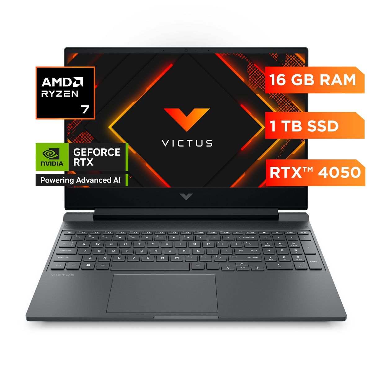 HP - Laptop HP Victus 15-fb3013la AMD Ryzen 7 16GB 1TB FreeDOS