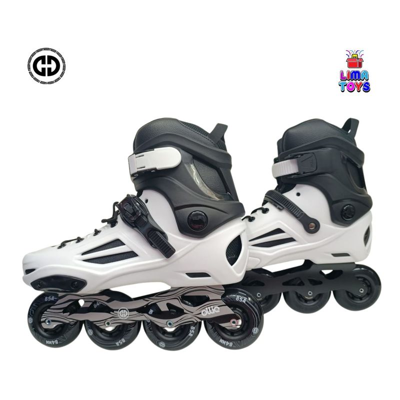 OLLIE - PATINES EN LINEA SEMIPROFESIONAL OLLIE TALLA FIJA 44-45 BLANCO