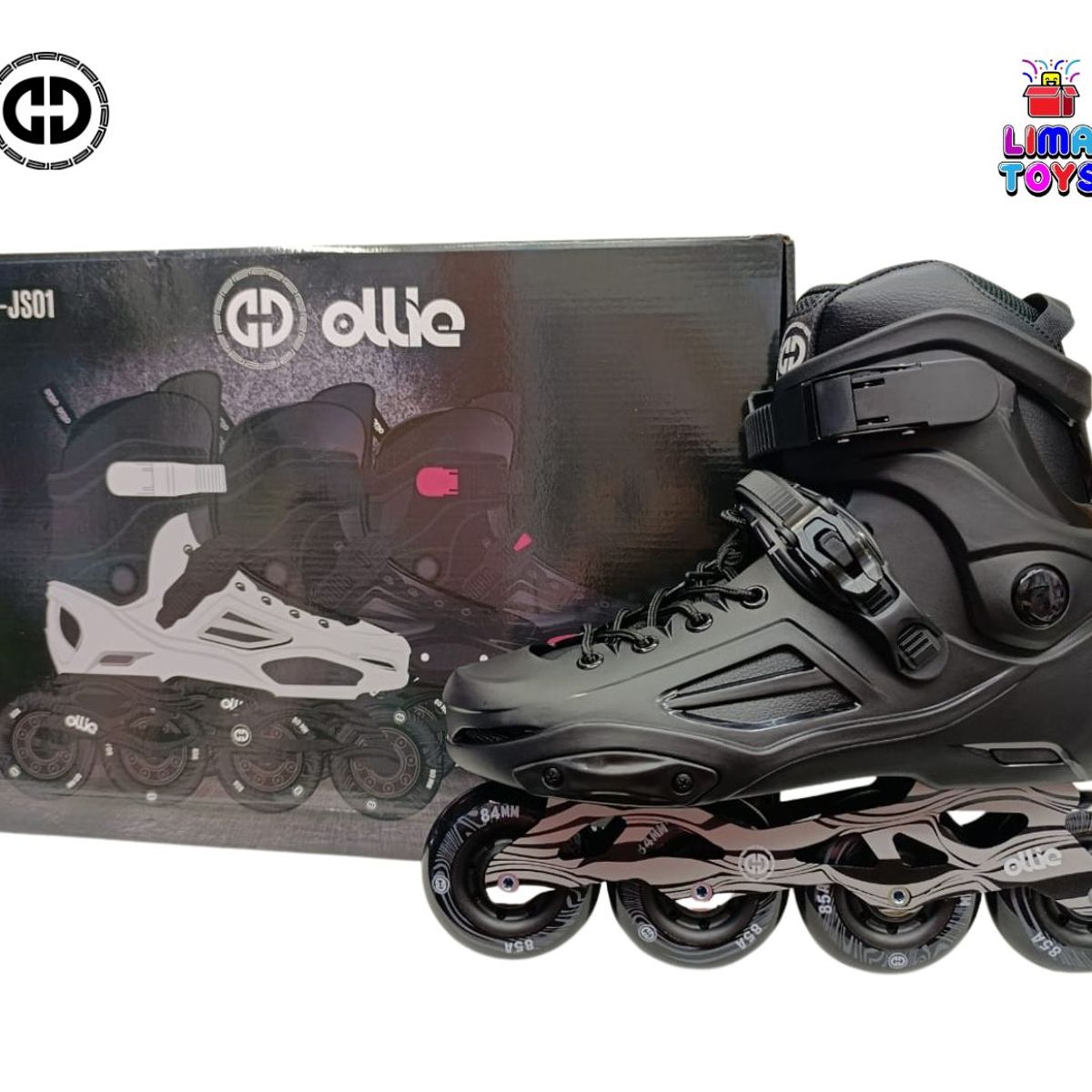 OLLIE - PATINES EN LINEA SEMIPROFESIONAL OLLIE TALLA FIJA 44-45 NEGRO