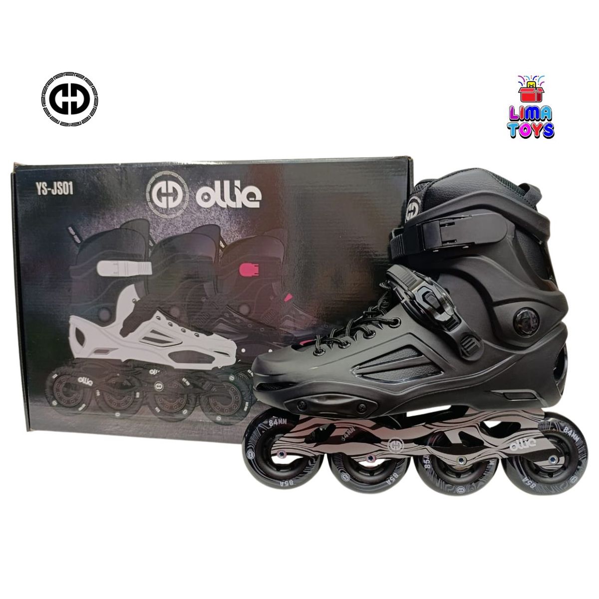 OLLIE - PATINES EN LINEA SEMIPROFESIONAL OLLIE TALLA FIJA 44-45 NEGRO