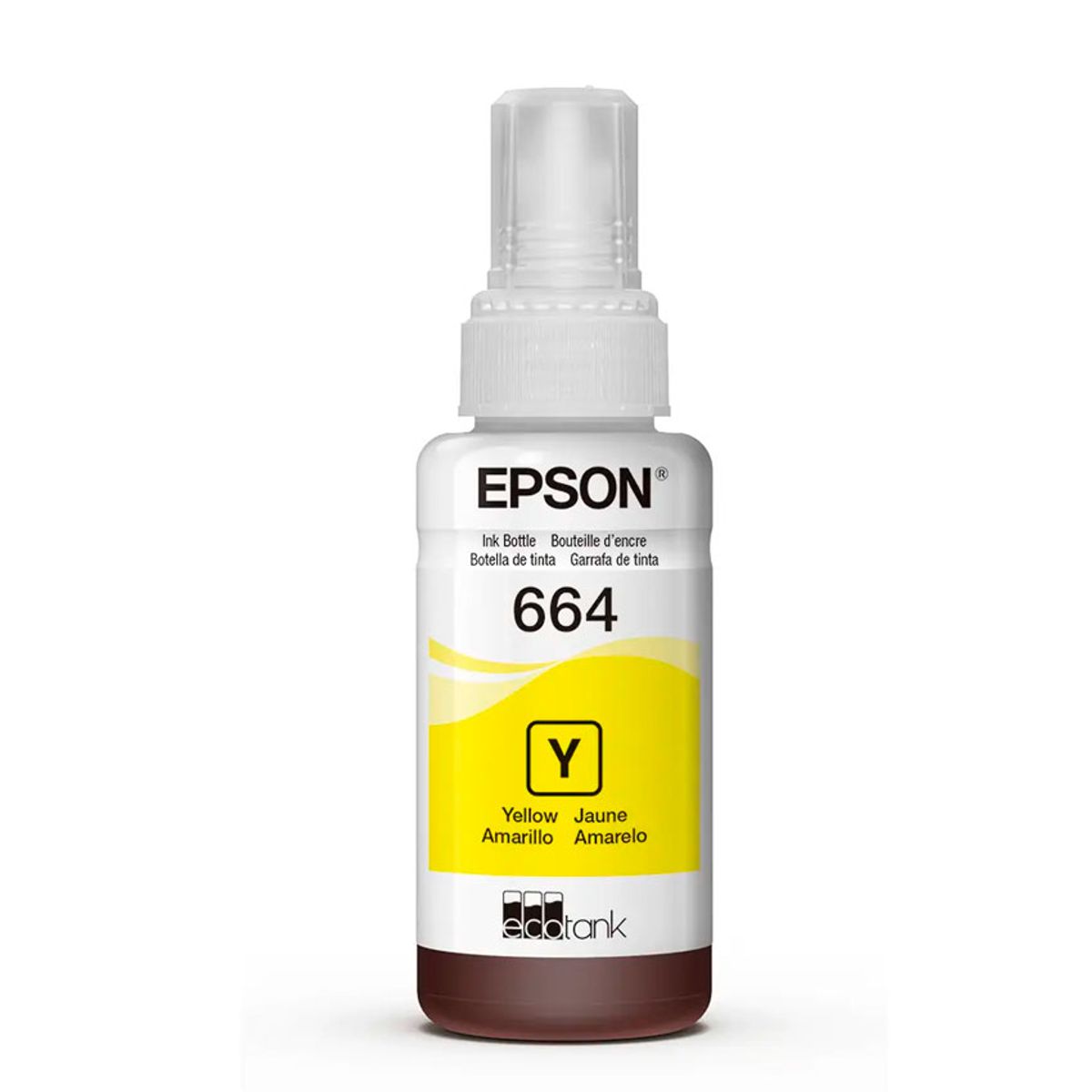 EPSON - Botella de Tinta Epson Amarillo T664  Original de Alto Rendimiento