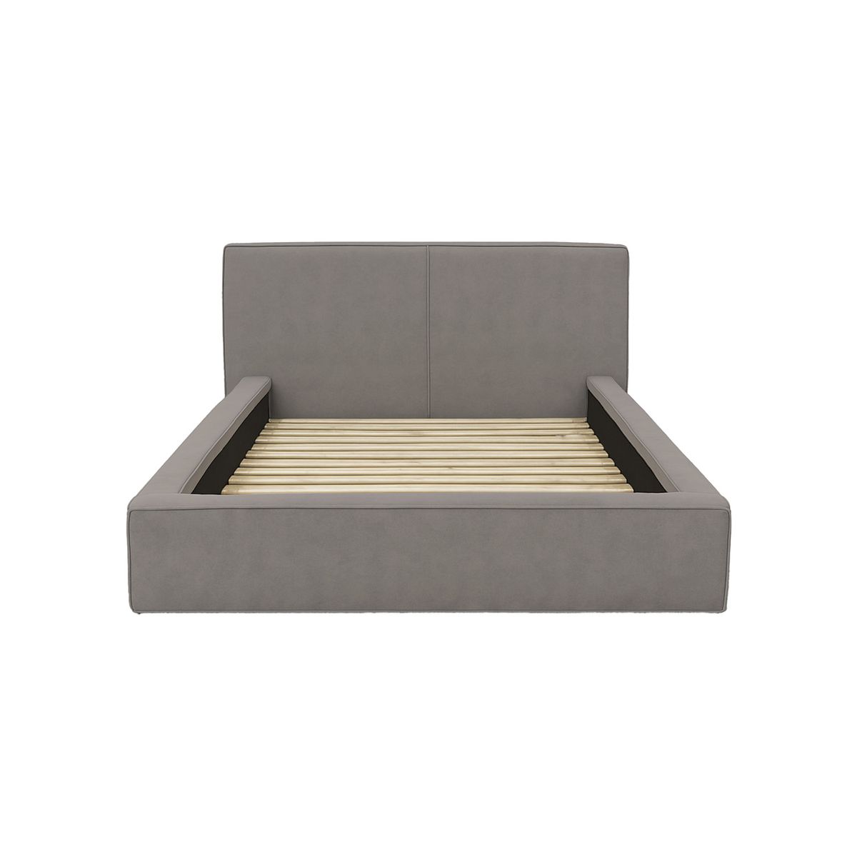MUEBLES MACRUMO - Cama tapizada Lisa - King Beige oscuro