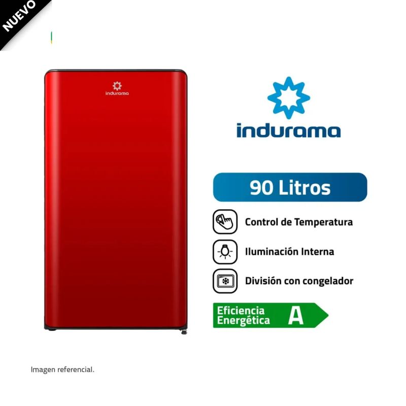 INDURAMA - Frigobar Indurama 90L RI-109R Defrost Rojo