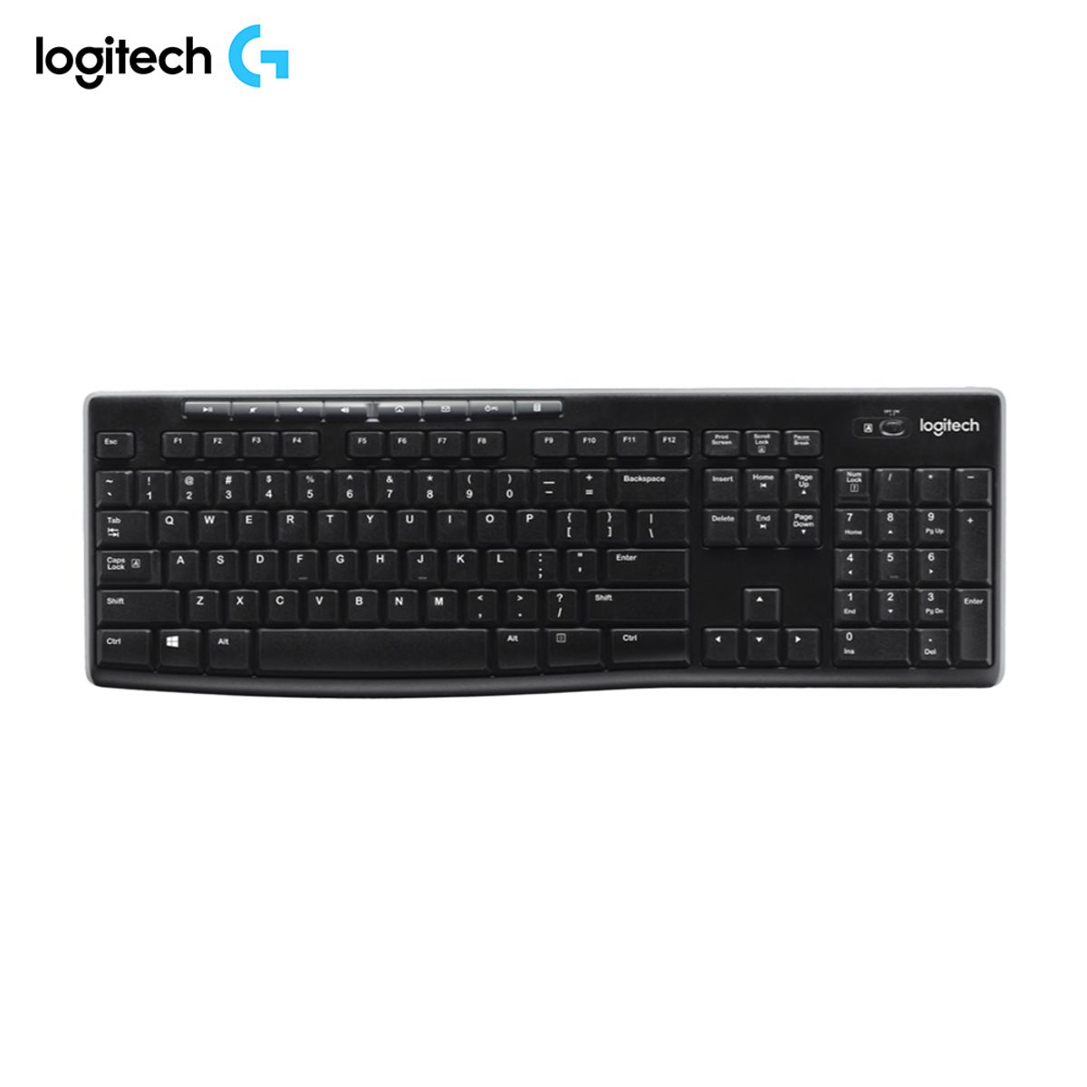 LOGITECH - Teclado inalámbrico Logitech K270 Wireless Unifying