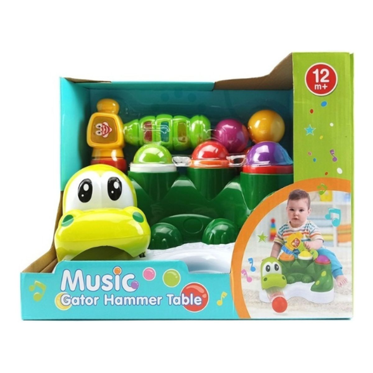 GENERICO - Juguete Didactico Estacion Musical de Martilleo Cocodrillo