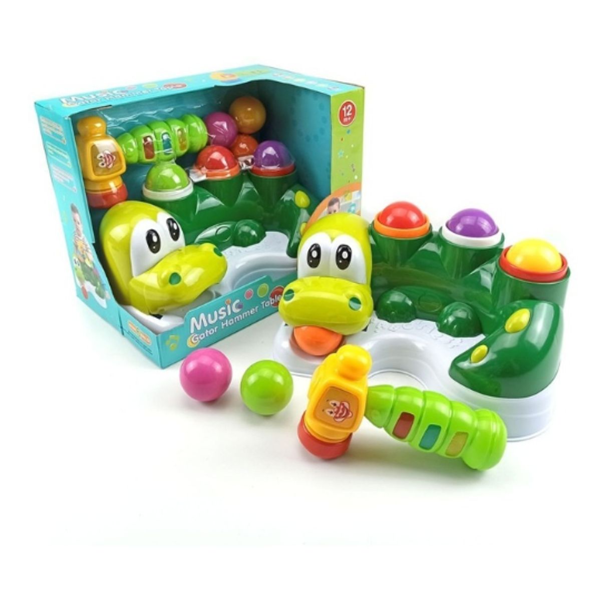 GENERICO - Juguete Didactico Estacion Musical de Martilleo Cocodrillo