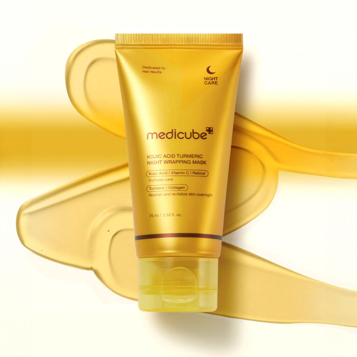 MEDICUBE - Medicube Kojic Acid Turmeric Nigth Wrapping Mask 75ml Peel Off