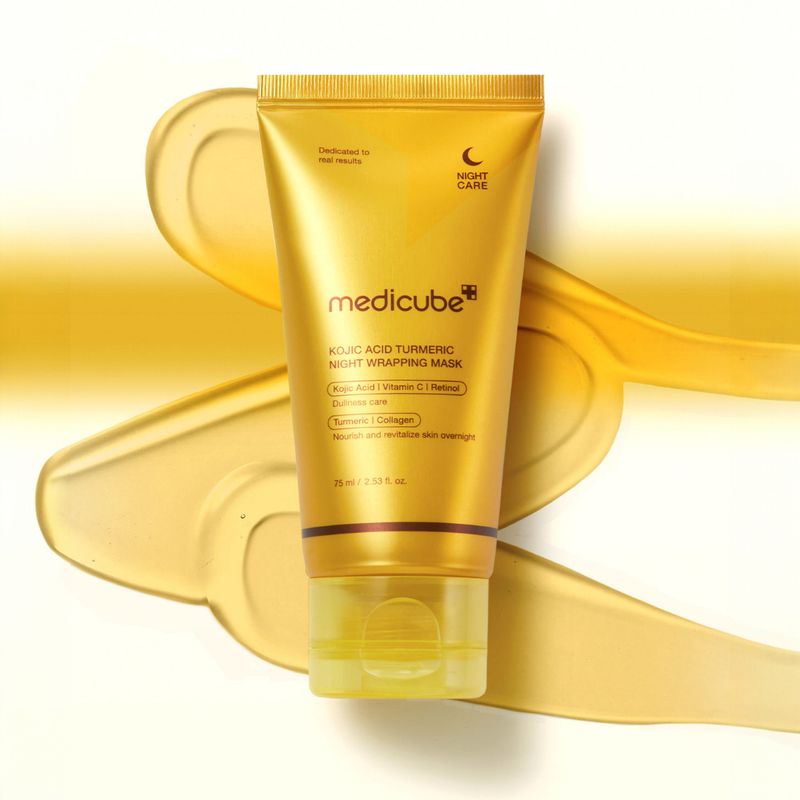 MEDICUBE - Medicube Kojic Acid Turmeric Nigth Wrapping Mask 75ml Peel Off