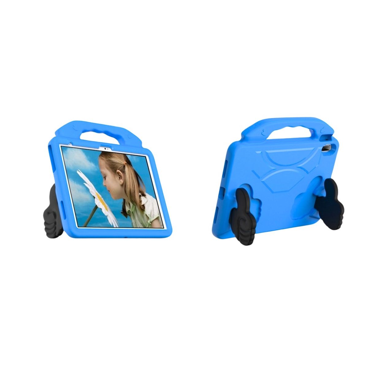 GENERICO - Funda Protector Goma Eva Antigolpe Para iPad A16 11th / 10 th Generación - Celeste