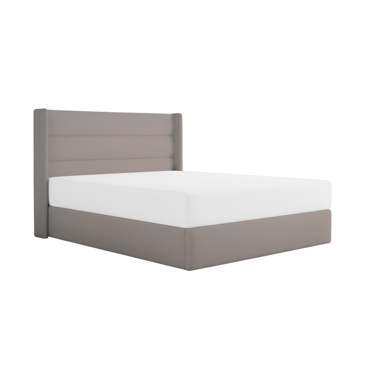 MUEBLES MACRUMO - Cama tapizada Aile - 2plz Beige oscuro