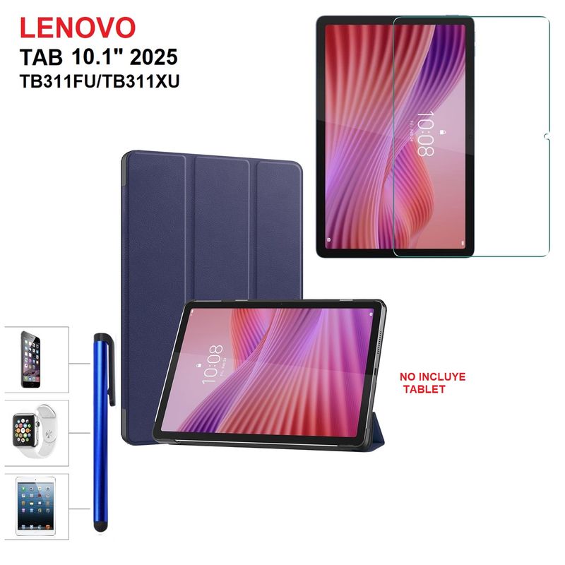 GENERICO - Funda + Mica + Lapiz para Lenovo Tab 10.1 2025 TB311FU TB311XU Case