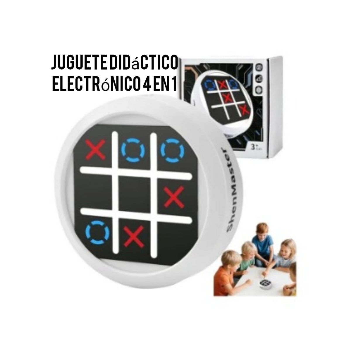 OEM - JUEGO DIDACTICO ELECTRONICO  MICHI PORTATIL  4 EN 1