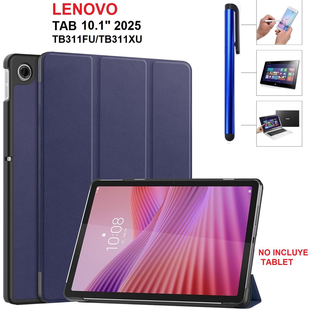 GENERICO - Case Imantado + Lapiz Tactil para Lenovo Tab 10.1 2025 TB311FU TB311XU