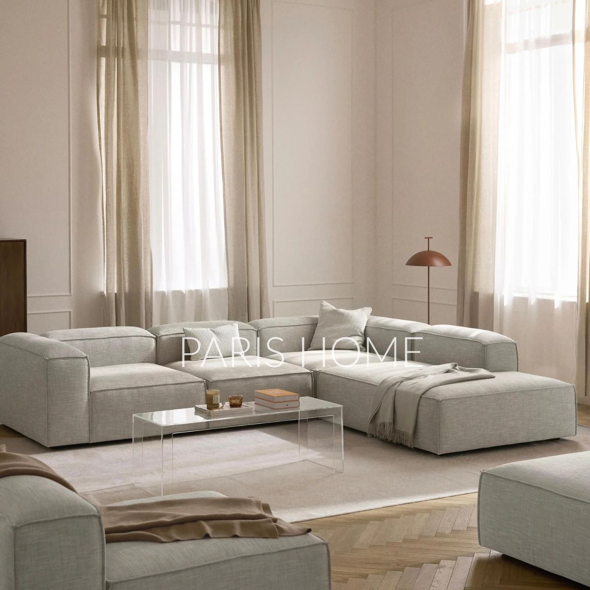 GENERICO - Seccional Derecho Rinconera Grande Monarch Lino - Gris