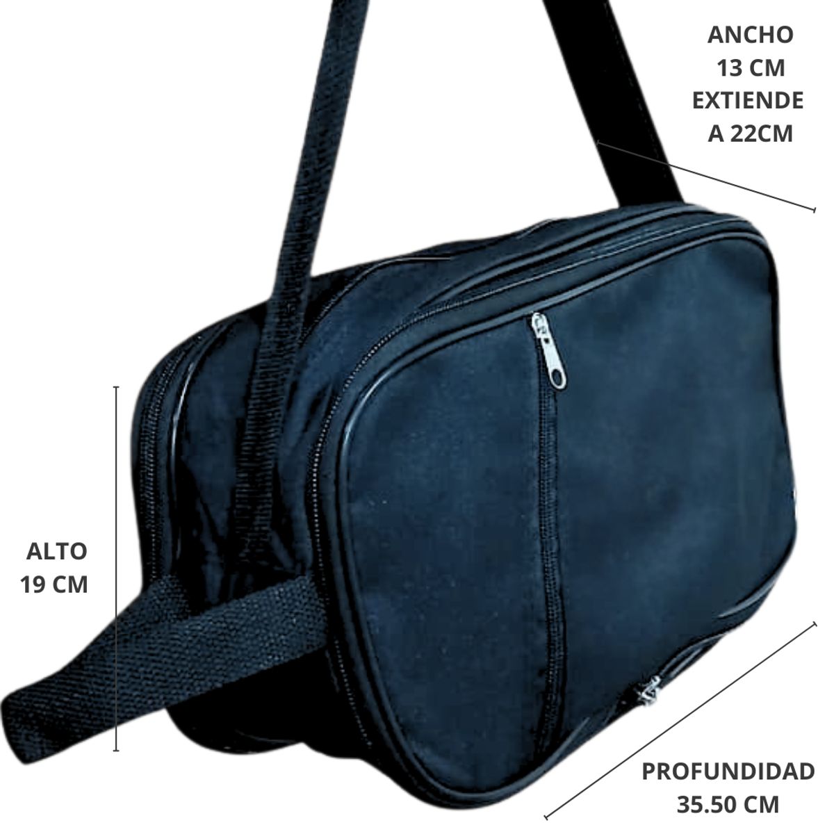 GENERICO - Chimpunera color negro deportiva grande colgante