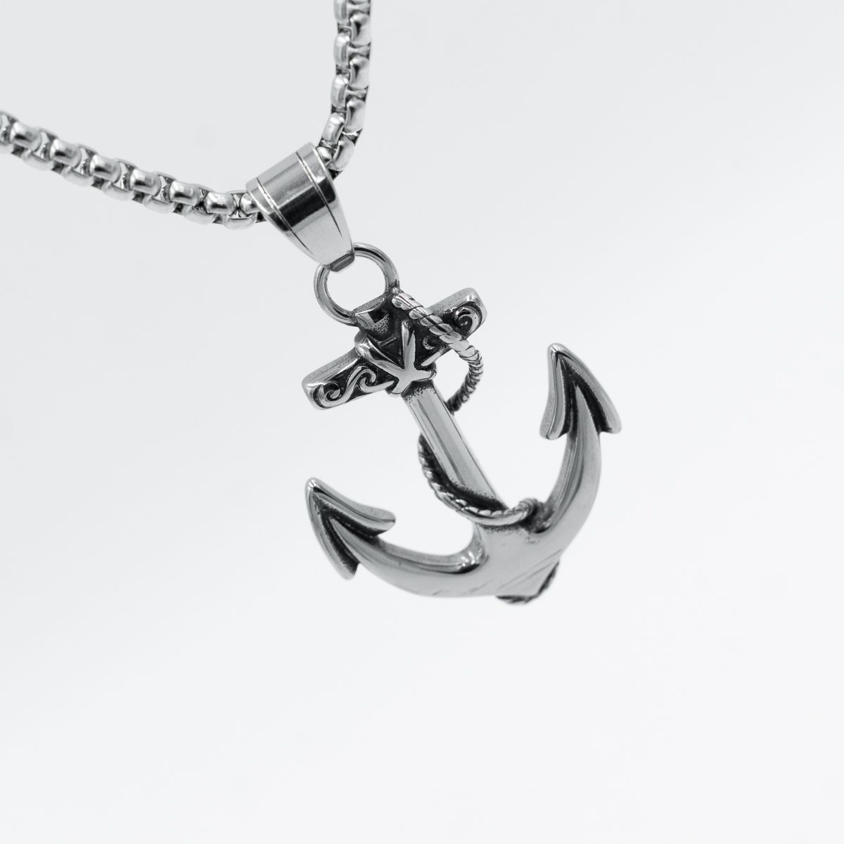 GENERICO - Collar Anchor modelo A acero inoxidable 60cm