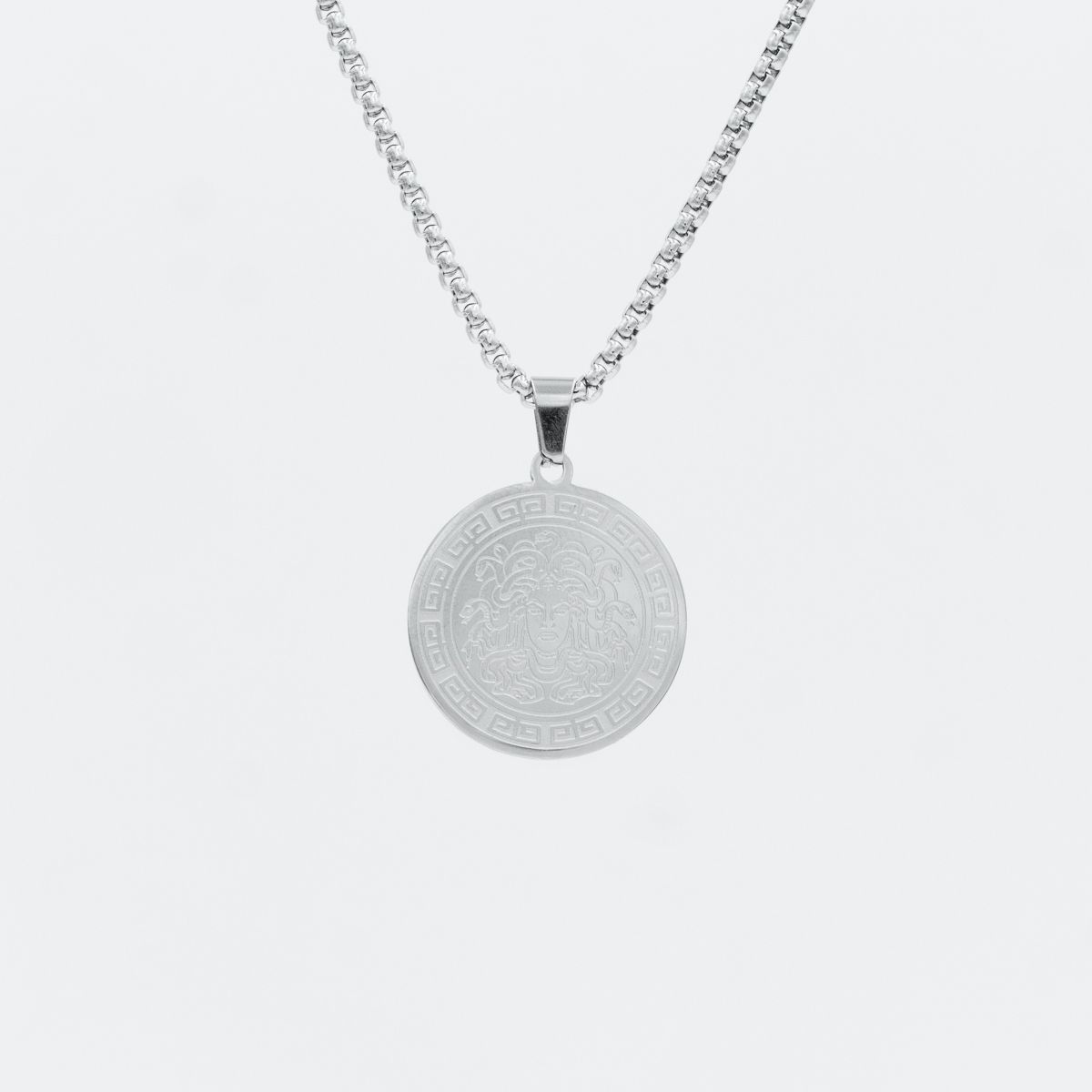 GENERICO - Collar Cadena Medusa Acero Inoxidable 60cm