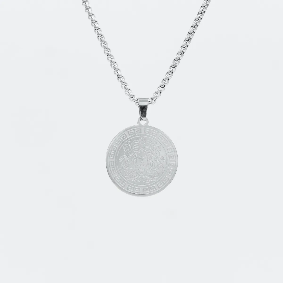 GENERICO - Collar Cadena Medusa Acero Inoxidable 60cm