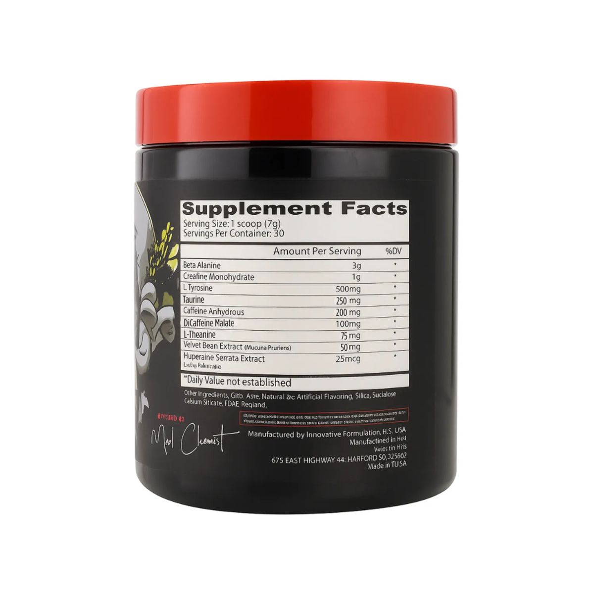 INSANE LABZ - PSYCHOTIC ROJO 30 SERVICIOS - GRAPE (PSYCHOTIC RED) + PORTASUPLEMENTO