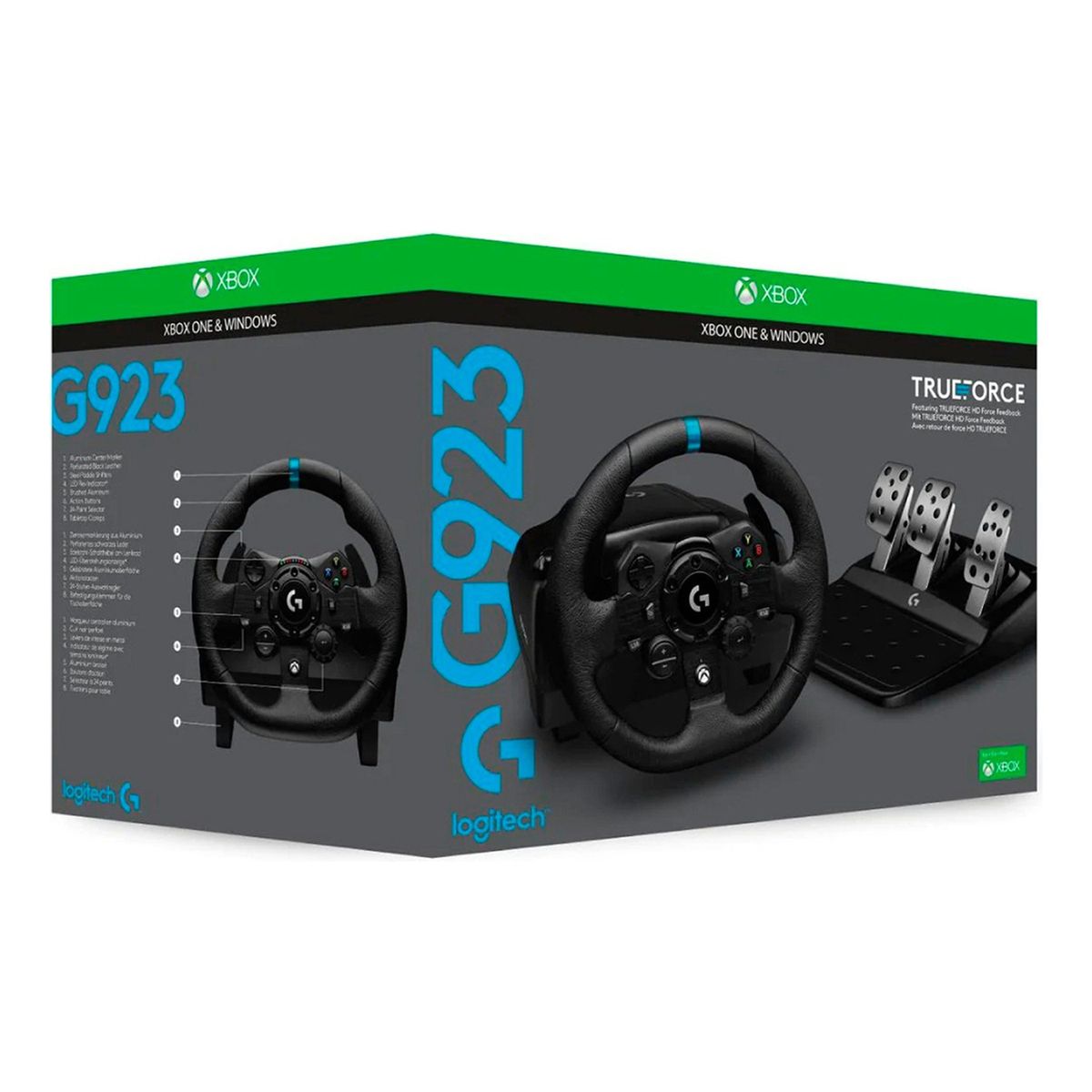 Logitech G923 Racing Wheel And Pedals For Xbox Series XS, marca LOGITECH - Foto Principal