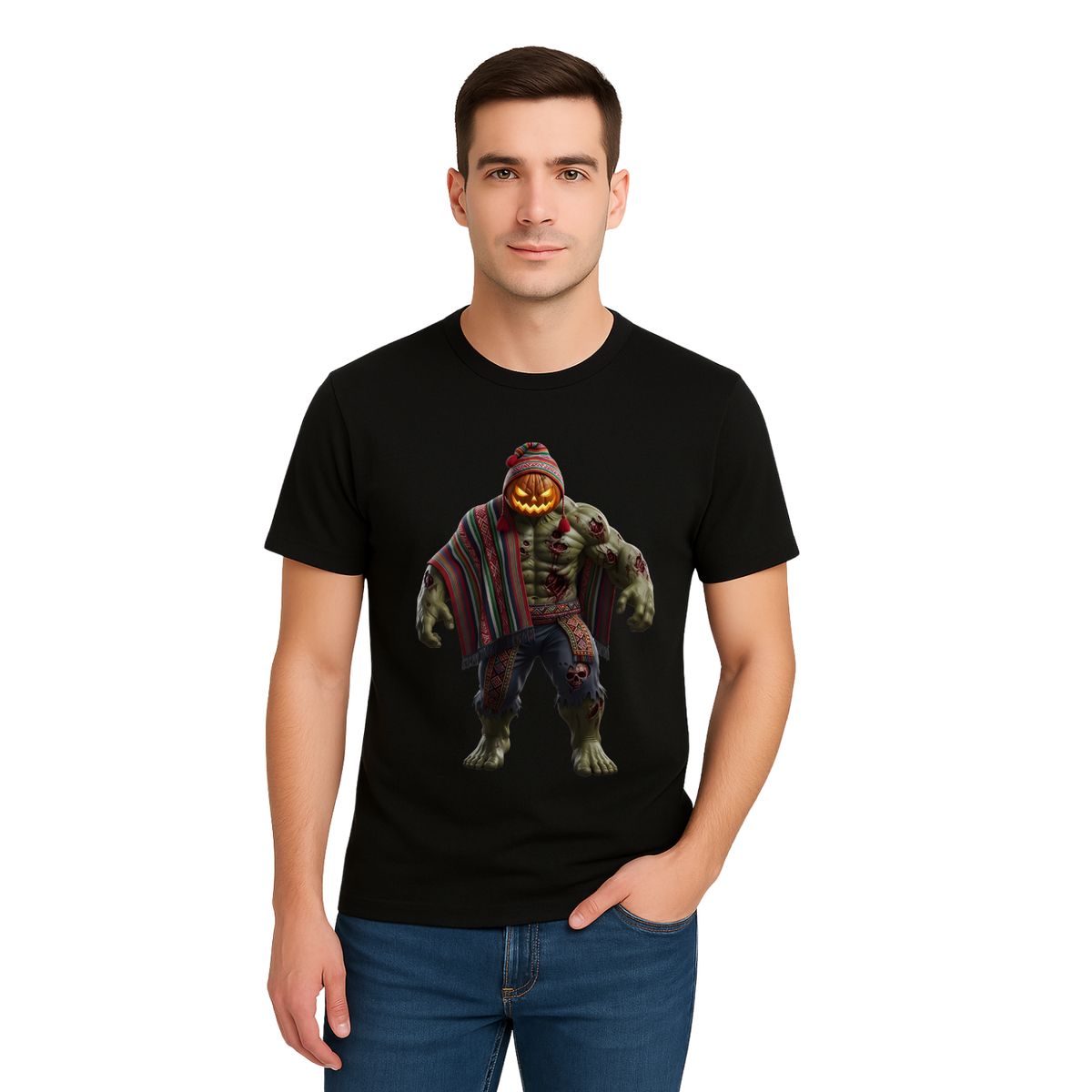 AQUA&MODA - Polo 100% Algodón Estilo Clasico Unisex AquaModa Logo HalloWeen Hulk POHWHK3