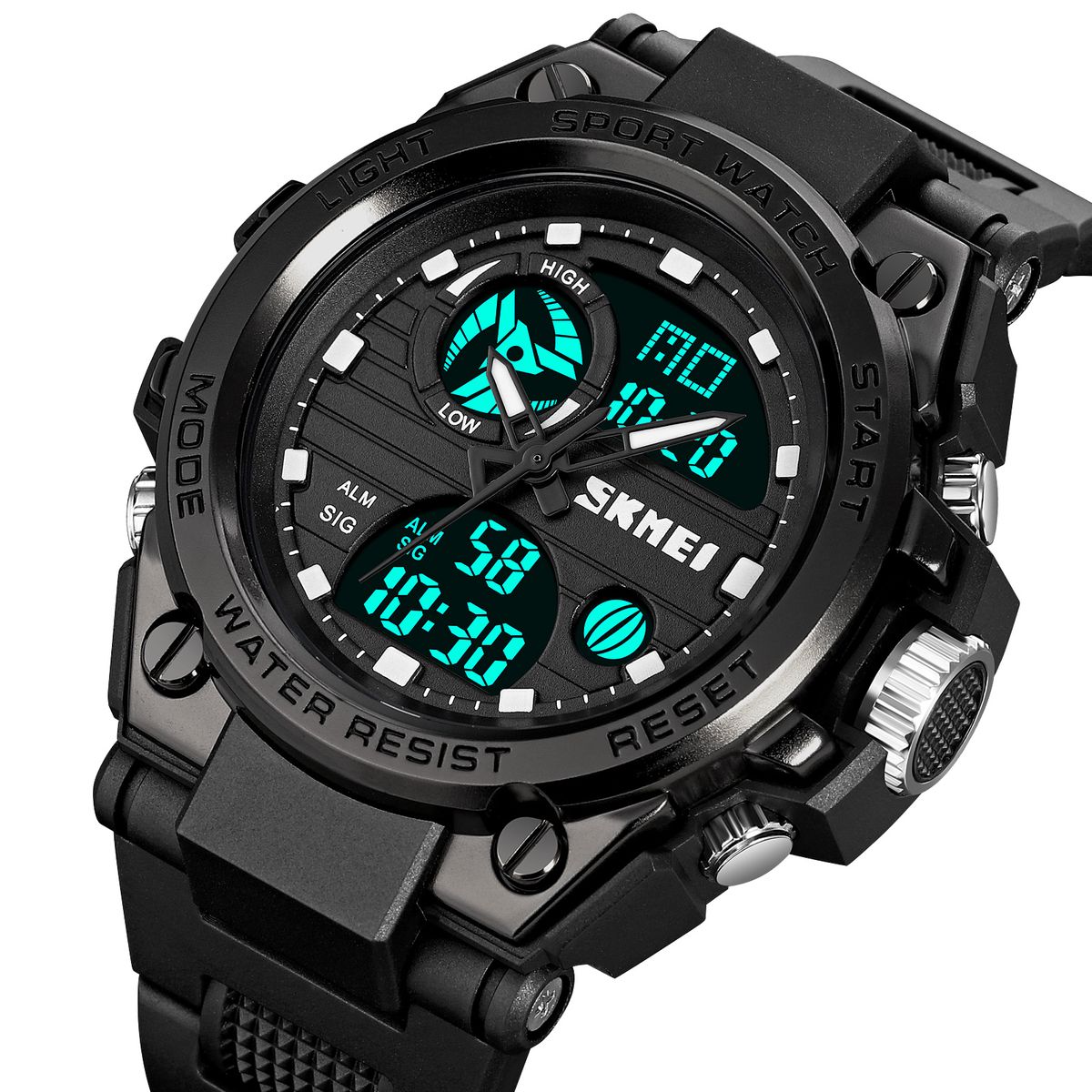 SKMEI - Reloj Skmei 2031 Negro Correa Silicona Para Caballero