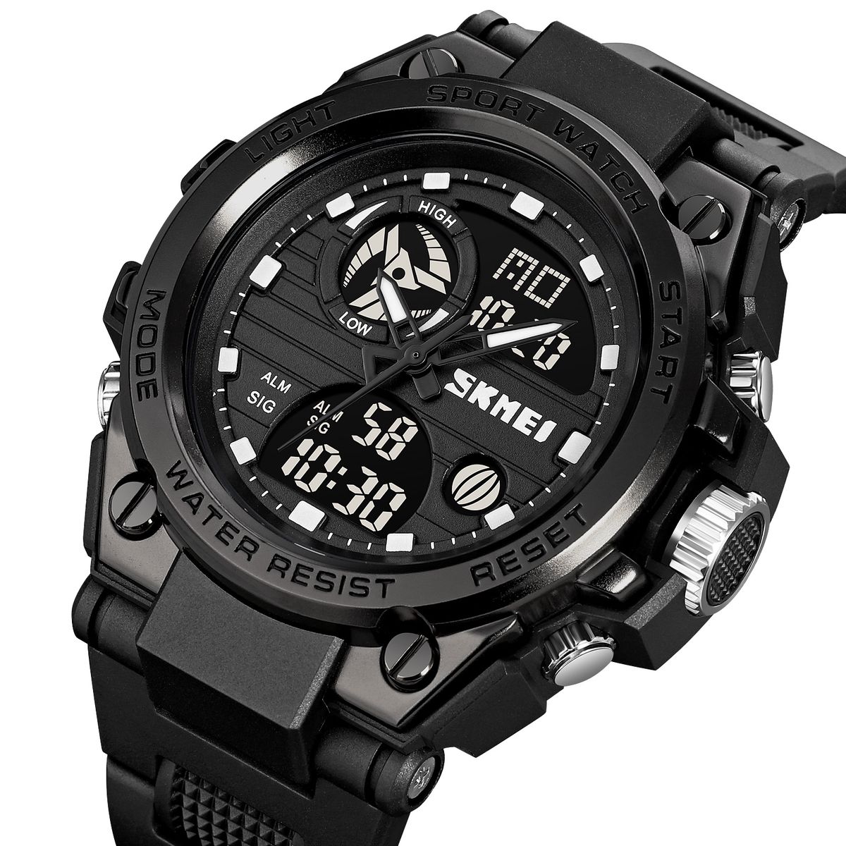 SKMEI - Reloj Skmei 2031 Negro Correa Silicona Para Caballero